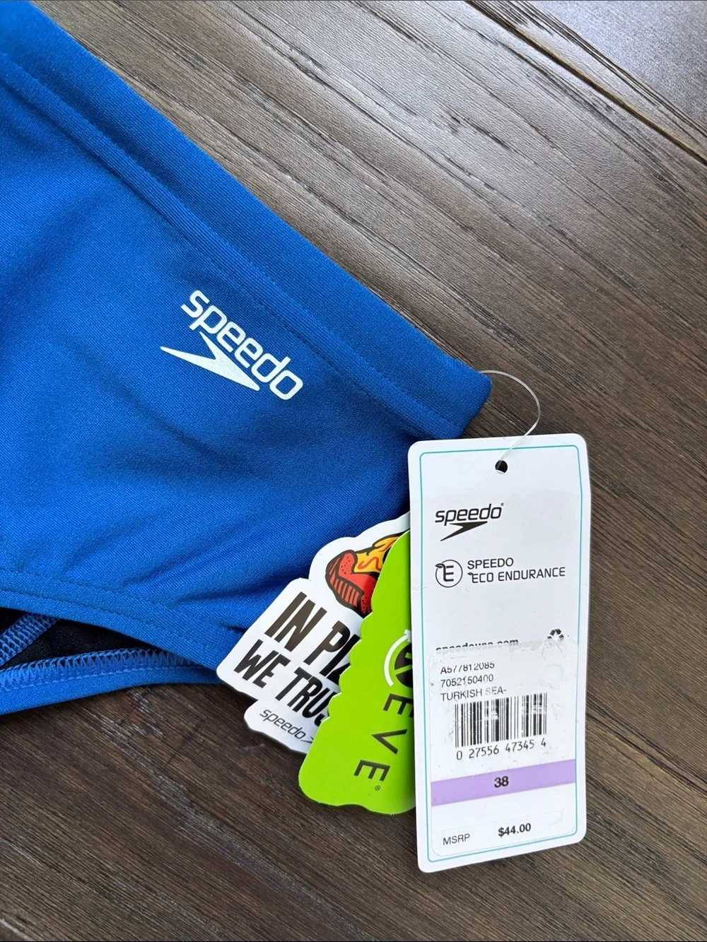 Speedo Eco Endurance Turkish Sea swim briefs,elastic drawcord waist